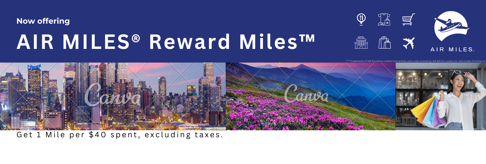 Codiac Printing Inc. Airmiles